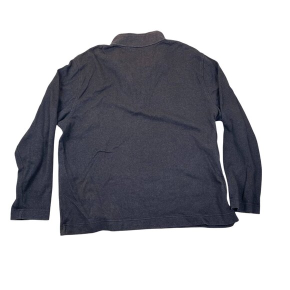 Geoffrey Beene Mens Sweater XXL Long Sleeve Stretch Slim  1/4 Zip Pullover Gray - Picture 2 of 6